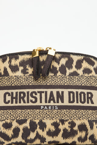 Dior 2022 Canvas Printed Cosmetic Pouch
