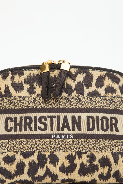 Dior 2022 Canvas Printed Cosmetic Pouch