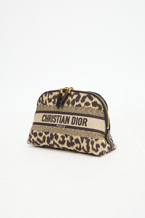 Dior 2022 Canvas Printed Cosmetic Pouch