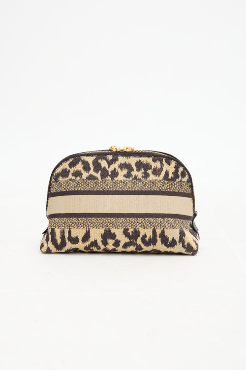 Dior 2022 Canvas Printed Cosmetic Pouch