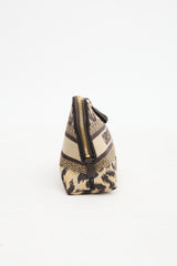 Dior 2022 Canvas Printed Cosmetic Pouch