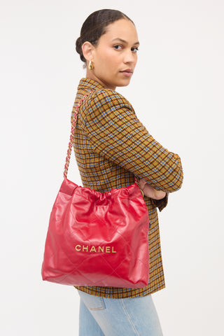 Chanel Leather 22 Handbag