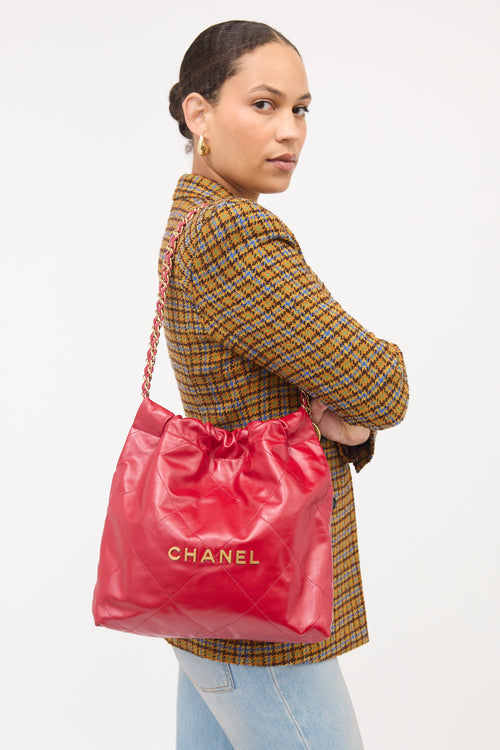 Chanel Leather 22 Handbag