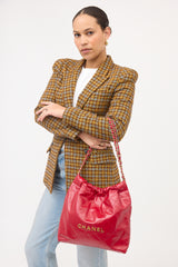 Chanel Leather 22 Handbag