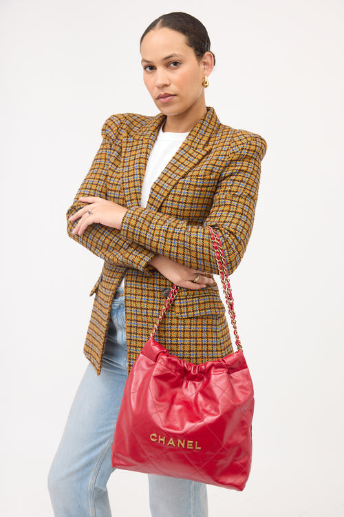 Chanel Leather 22 Handbag
