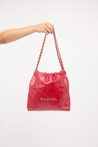 Chanel Leather 22 Handbag