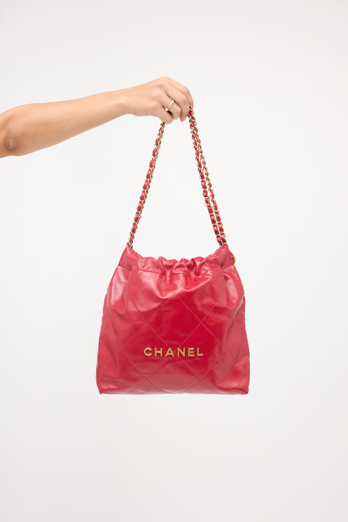 Chanel Leather 22 Handbag
