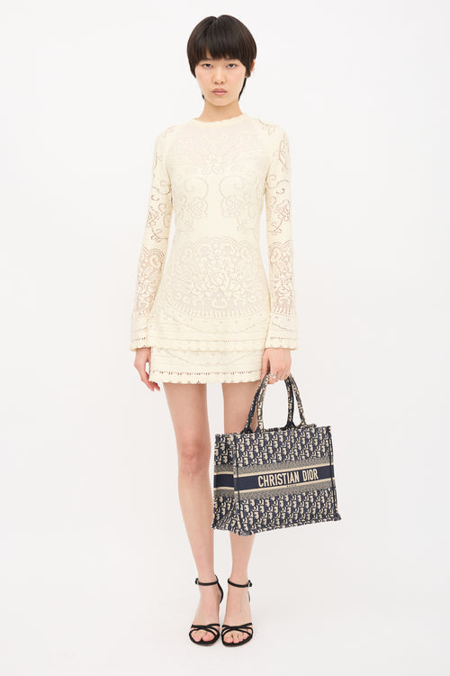 Dior 2022 Oblique Medium Book Tote Bag