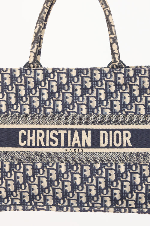 Dior 2022 Oblique Medium Book Tote Bag