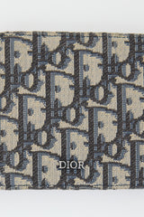 Dior 2022 Oblique Jacquard Bifold Wallet