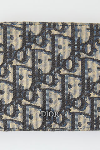 Dior 2022 Oblique Jacquard Bifold Wallet