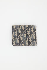 Dior 2022 Oblique Jacquard Bifold Wallet