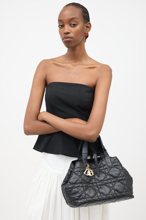 Dior 2023 Macrocannage Leather Toujours Medium Bag