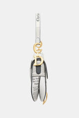 Dior 2024 Leather Newsprint Saddle Bag