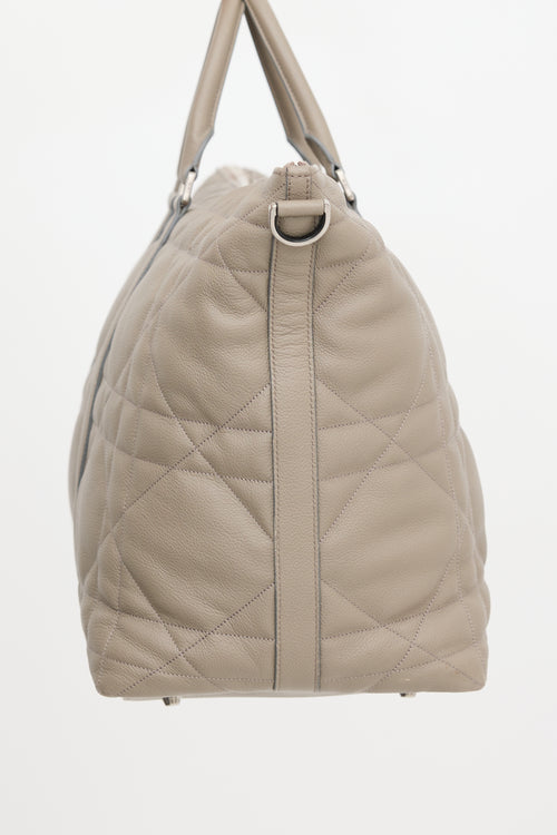 Dior 2024 Leather Maxi Cannage Weekender Bag