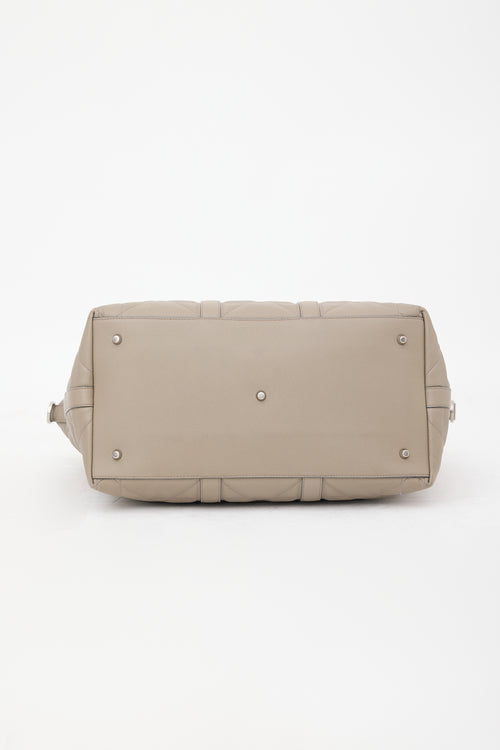 Dior 2024 Leather Maxi Cannage Weekender Bag