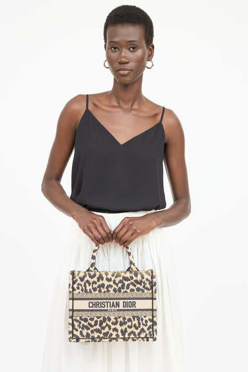 Dior Mizza Embroidered Book Tote