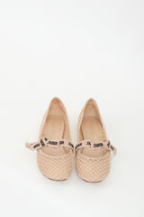 Dior Beige Mesh J'Adior Ballet Flat