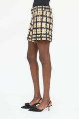 Dior Tweed Pattern Short