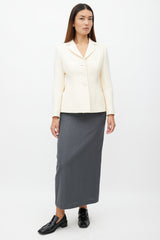 Dior Beige Wool & Silk Blazer