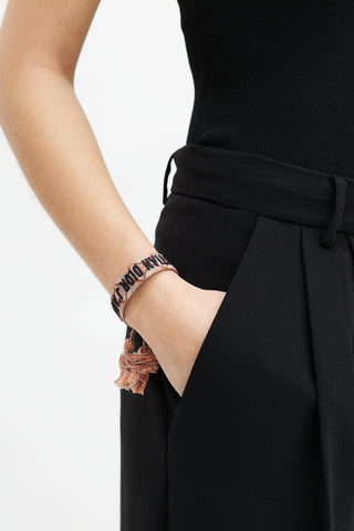 Dior Beige & Black J'Adior Woven Bracelet