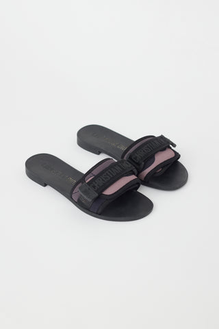 Dior Black & Multi Evolution Slide