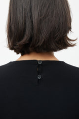 Dior Black & Blue Flared Dress