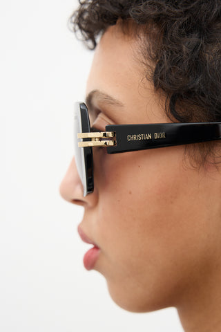 Dior Black CDior S2I Square Logo Sunglasses