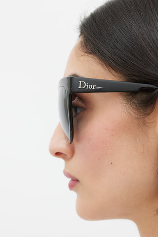 Dior Black Cat Eye Gradient Paname Sunglasses