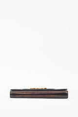 Dior SS 2017 Black Leather J'Adior Croisiere Clutch