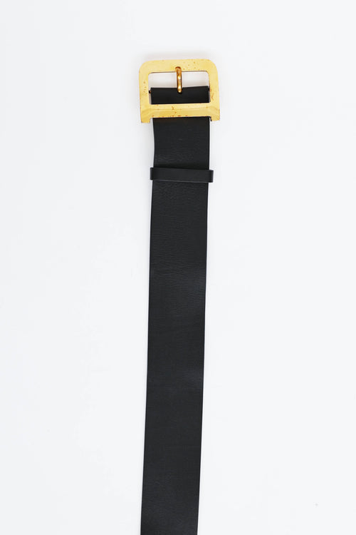 Dior Leather D Buckle Belt