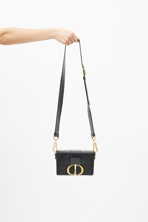 Dior Black & Gold 30 Montaigne Box Bag