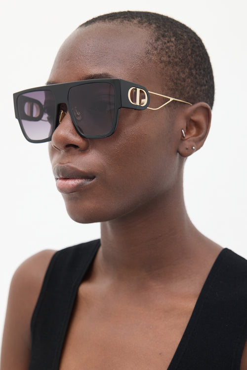 Dior Black & Gold 30Montaigne Sunglasses