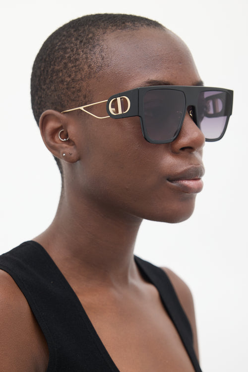 Dior Black & Gold 30Montaigne Sunglasses