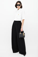 Dior Black & Gold Mini Lady Dior Bag