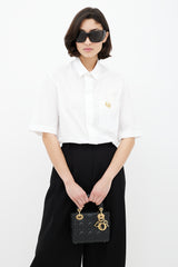 Dior Black & Gold Mini Lady Dior Bag