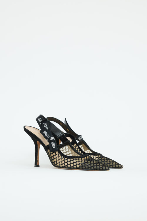 Dior Mesh J'adior Slingback Pump