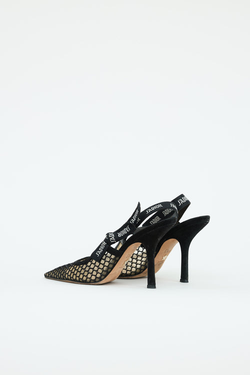 Dior Mesh J'adior Slingback Pump