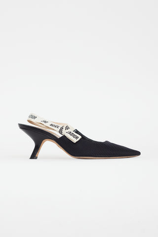 Dior Black J'Aidor Slingback Heel