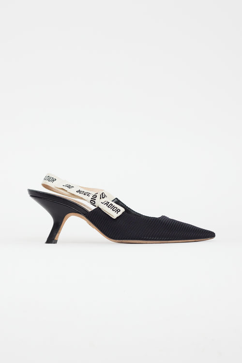 Dior Black J'Aidor Slingback Heel