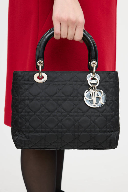 Dior Nylon Lady Dior Cannage Bag