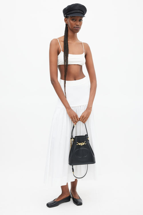 Dior Black Leather C'est Dior Medium Bag