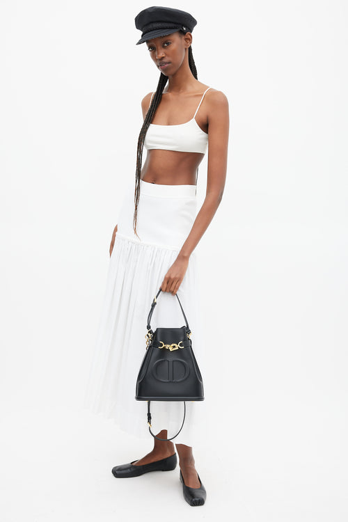 Dior Black Leather C'est Dior Medium Bag
