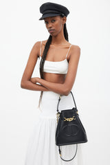 Dior Black Leather C'est Dior Medium Bag