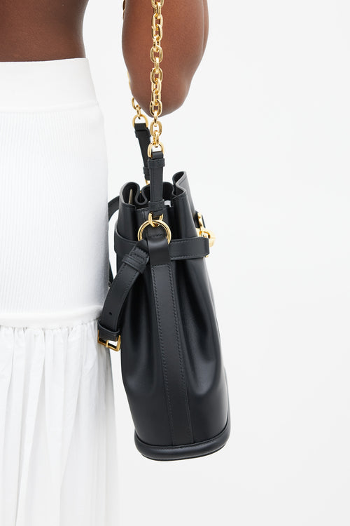 Dior Black Leather C'est Dior Medium Bag