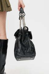 Dior Black Leather Cannage Le Trente Bag