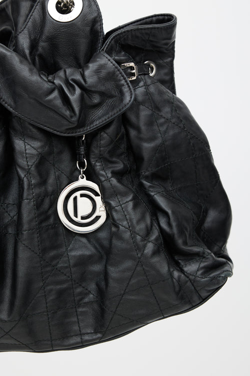 Dior Black Leather Cannage Le Trente Bag