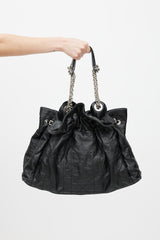 Dior Black Leather Cannage Le Trente Bag