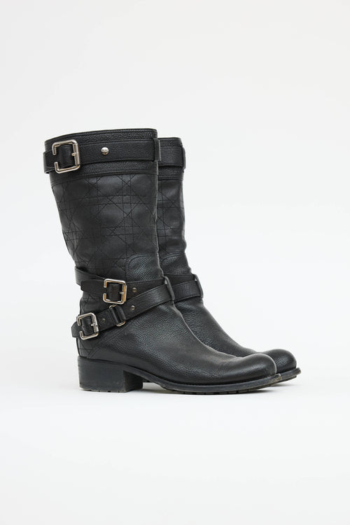 Dior Cannage Moto Boot