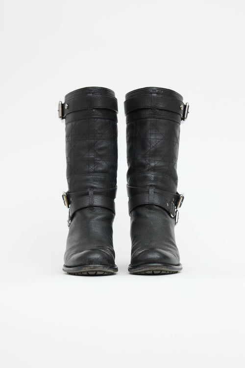 Dior Cannage Moto Boot